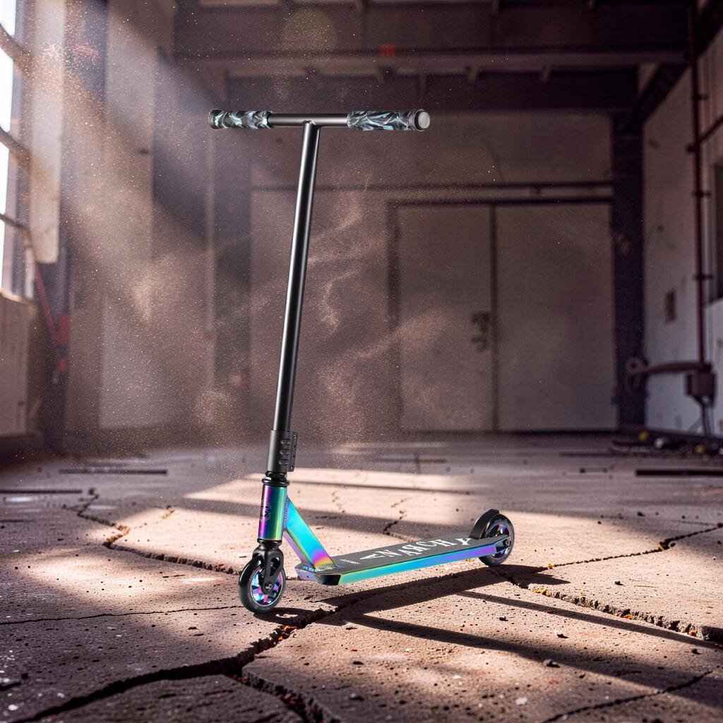 SKITT Freestyle koloběžka Anarchy Rainbow lifestyle koloběžka profil 3